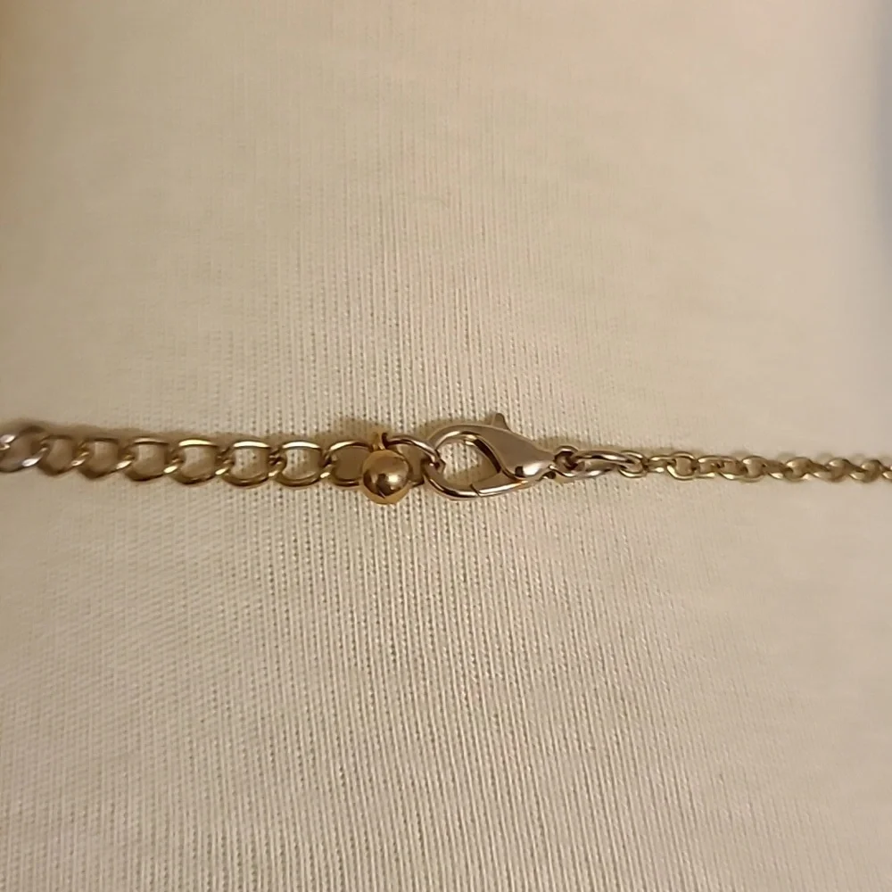 Yellow and Green Floral Design Statement Necklace - Picture 9 of 9